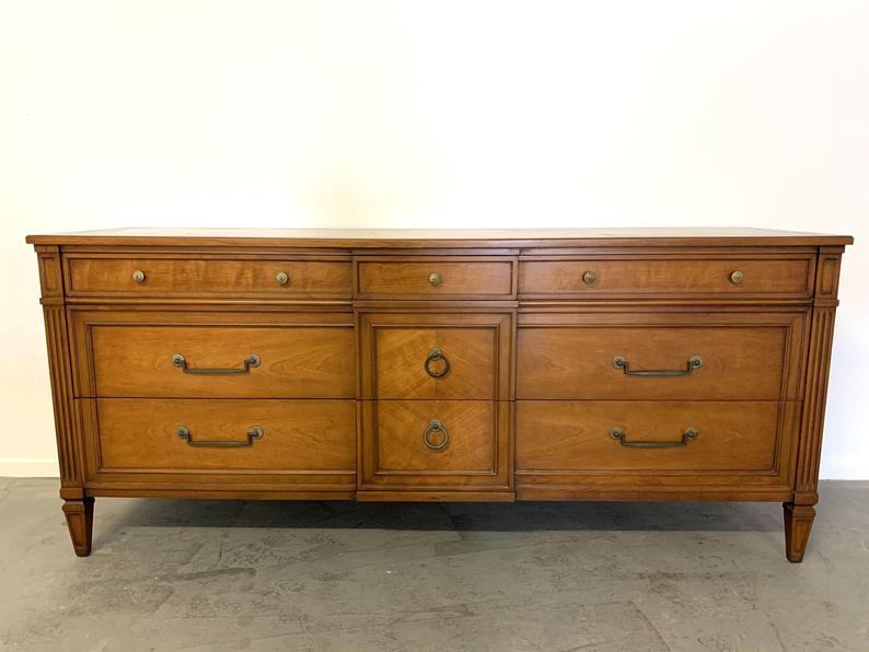 vintage henredon dresser Henredon White Lacquer Solid Wood Dresser – McKenna Design Co