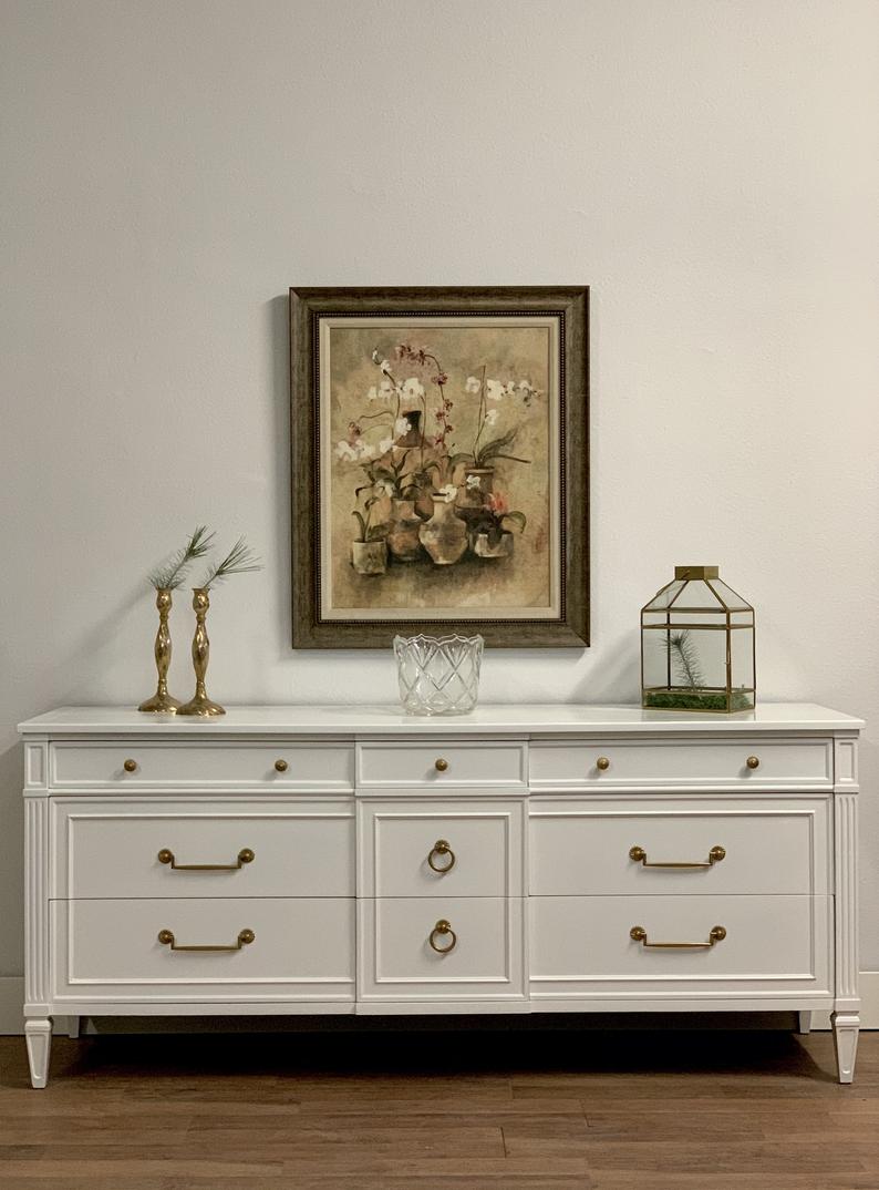 Henredon White Lacquer Solid Wood Dresser – McKenna Design Co Henredon White Lacquer Solid Wood Dresser – McKenna Design Co